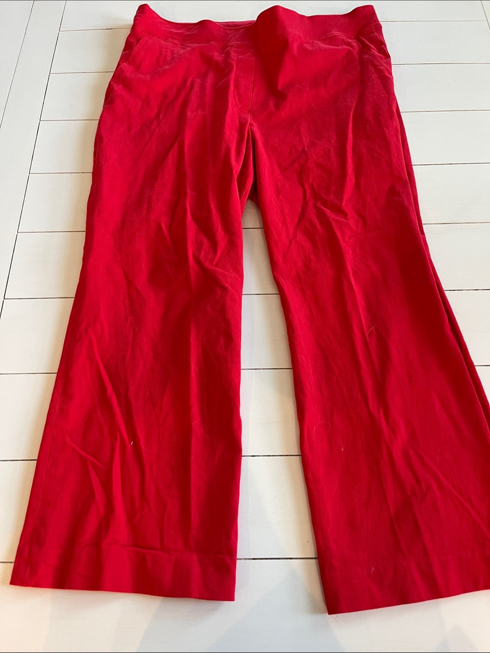 SPANX Red Boot Cut Pants